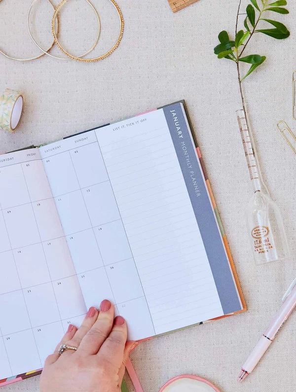 Write To Me 2025 Weekly Planner - Peony