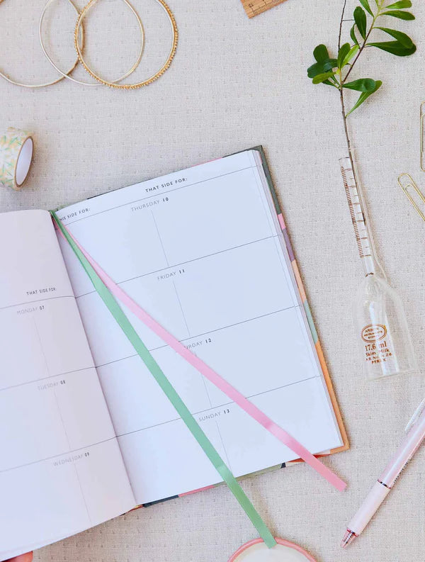 Write To Me 2025 Weekly Planner - Peony