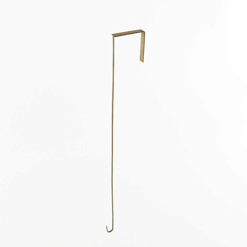 Brass Door Hook – No-Drill Hanger