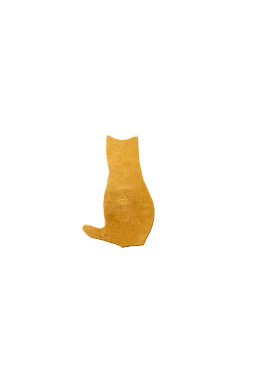 Cat Brass Brooch Goban: Goban