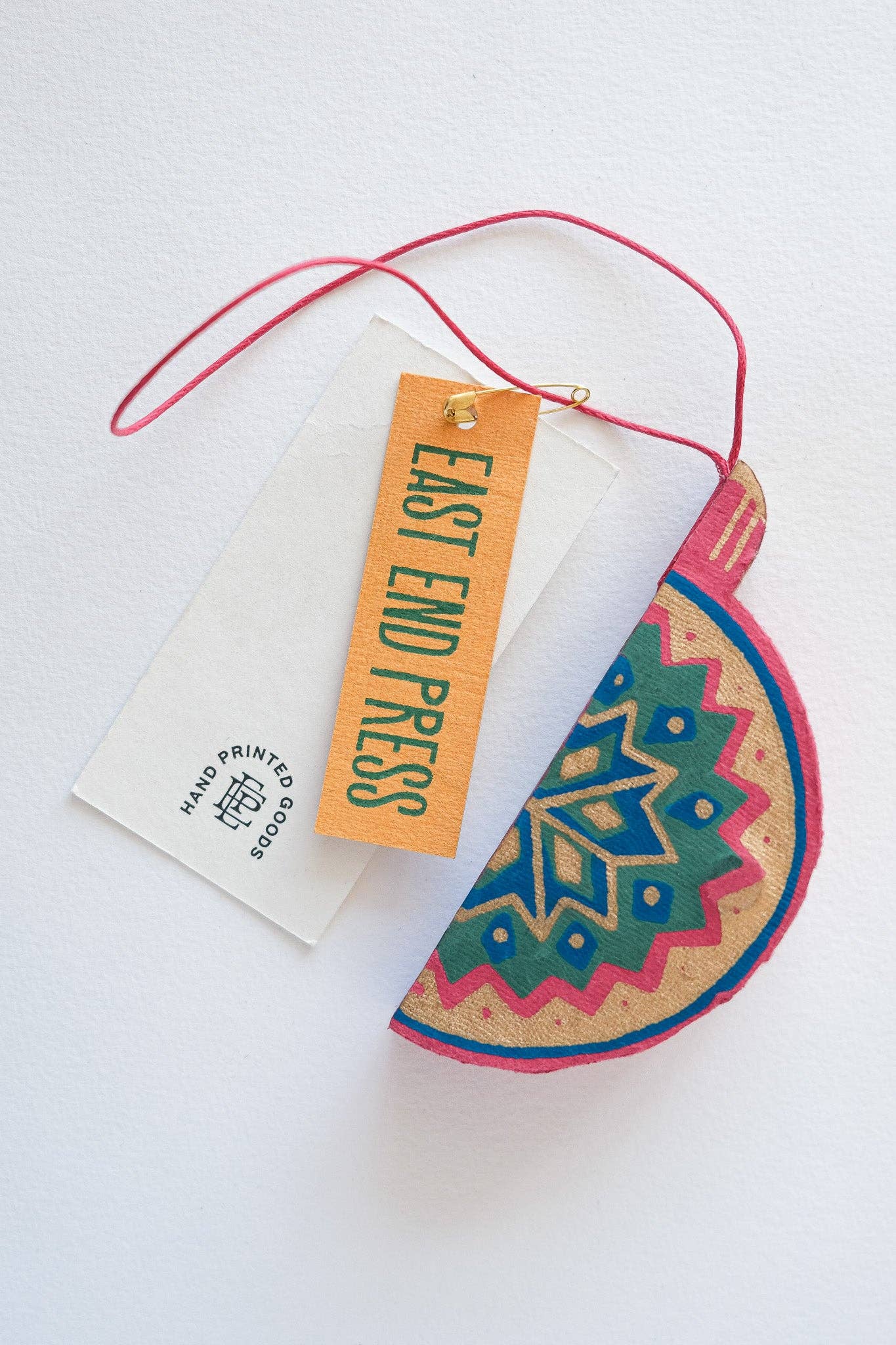 East End Press Pink Bauble Ornament