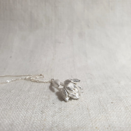 Anja Jagsch Silver Necklace - Succulent Flower