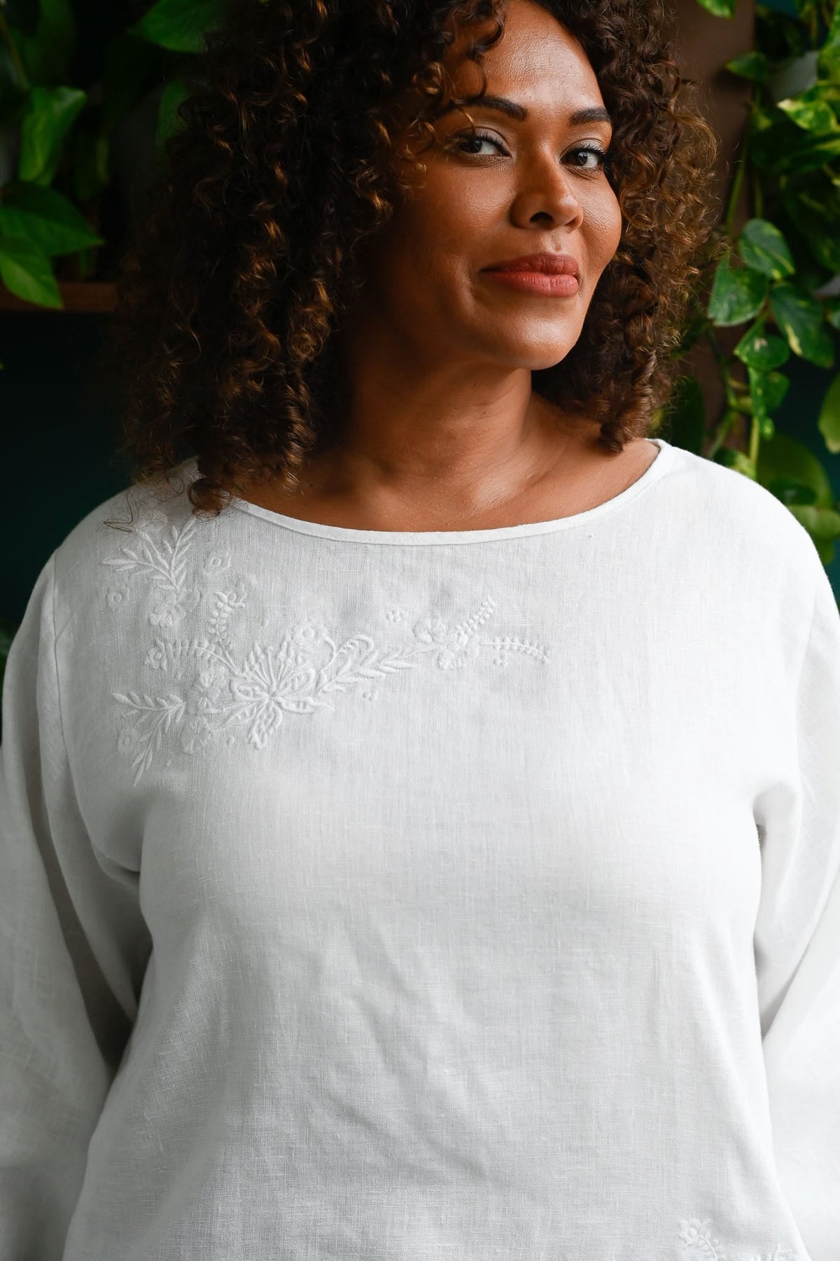 Lazybones Annie Top - Warm White