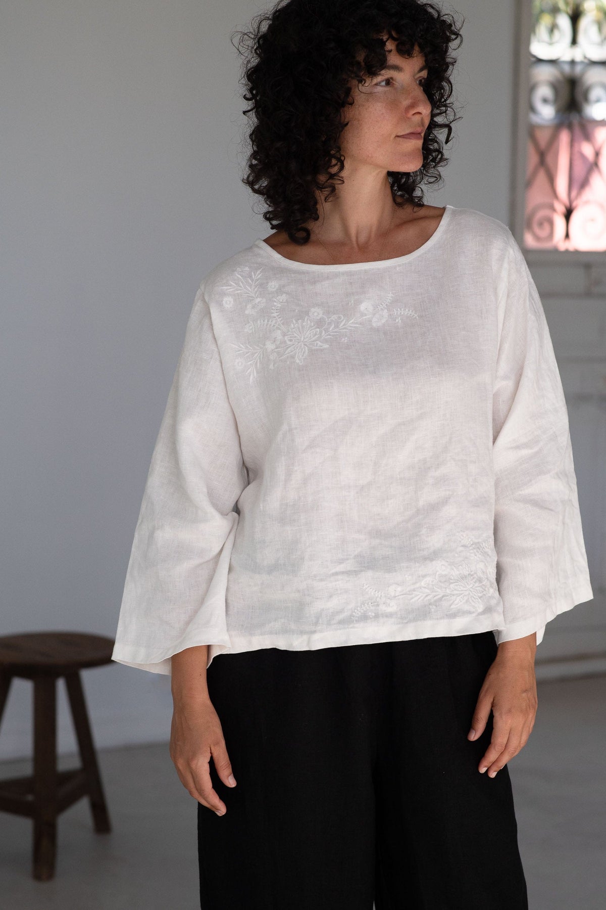 Lazybones Annie Top - Warm White