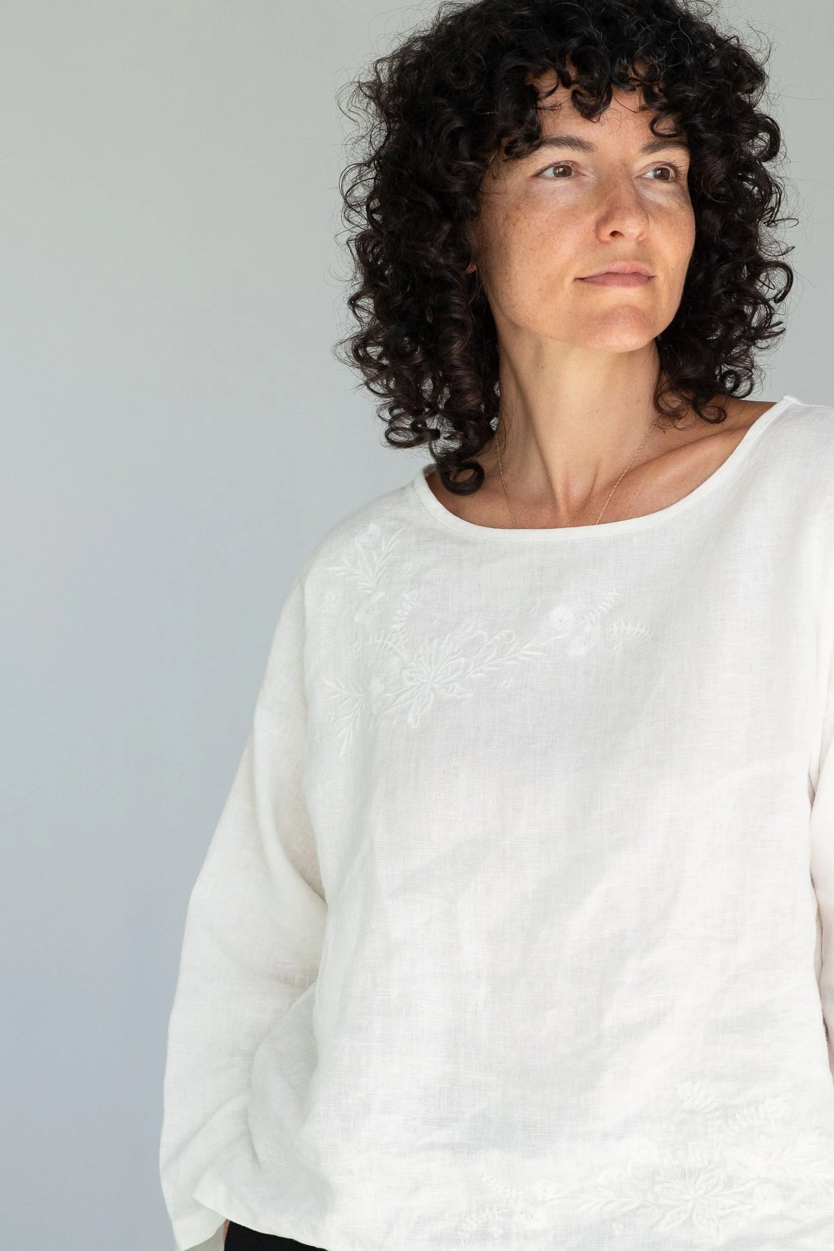 Lazybones Annie Top - Warm White