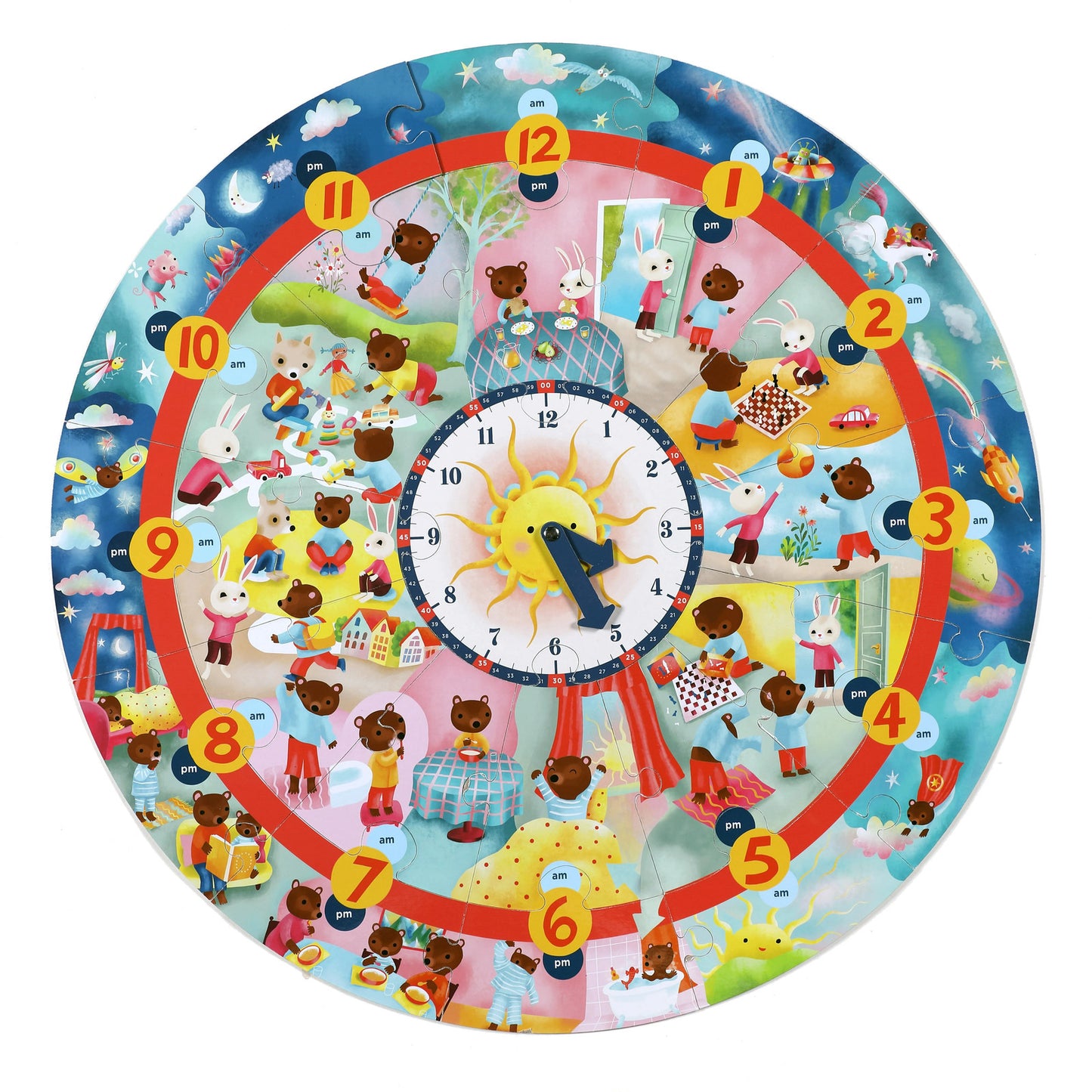 Around the Clock Giant Puzzle - 25 pieces