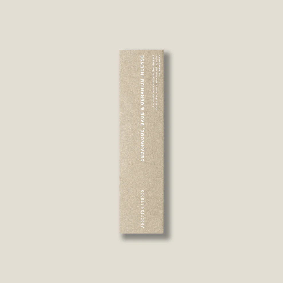 Addition Studio Australian Incense - Cedarwood, Sage & Geranium