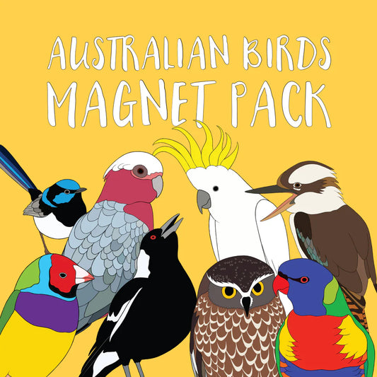 Australian Birds magnet pack by Red Parka