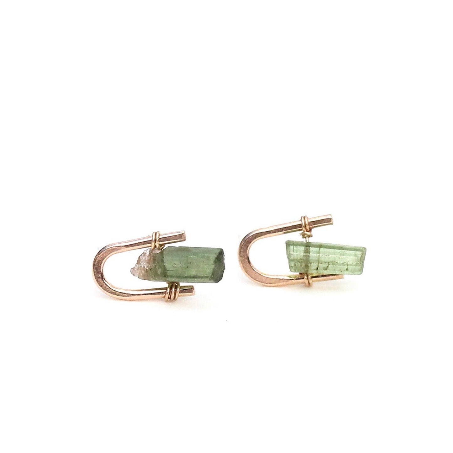 Alana Douvros Green Tourmaline Staple Studs