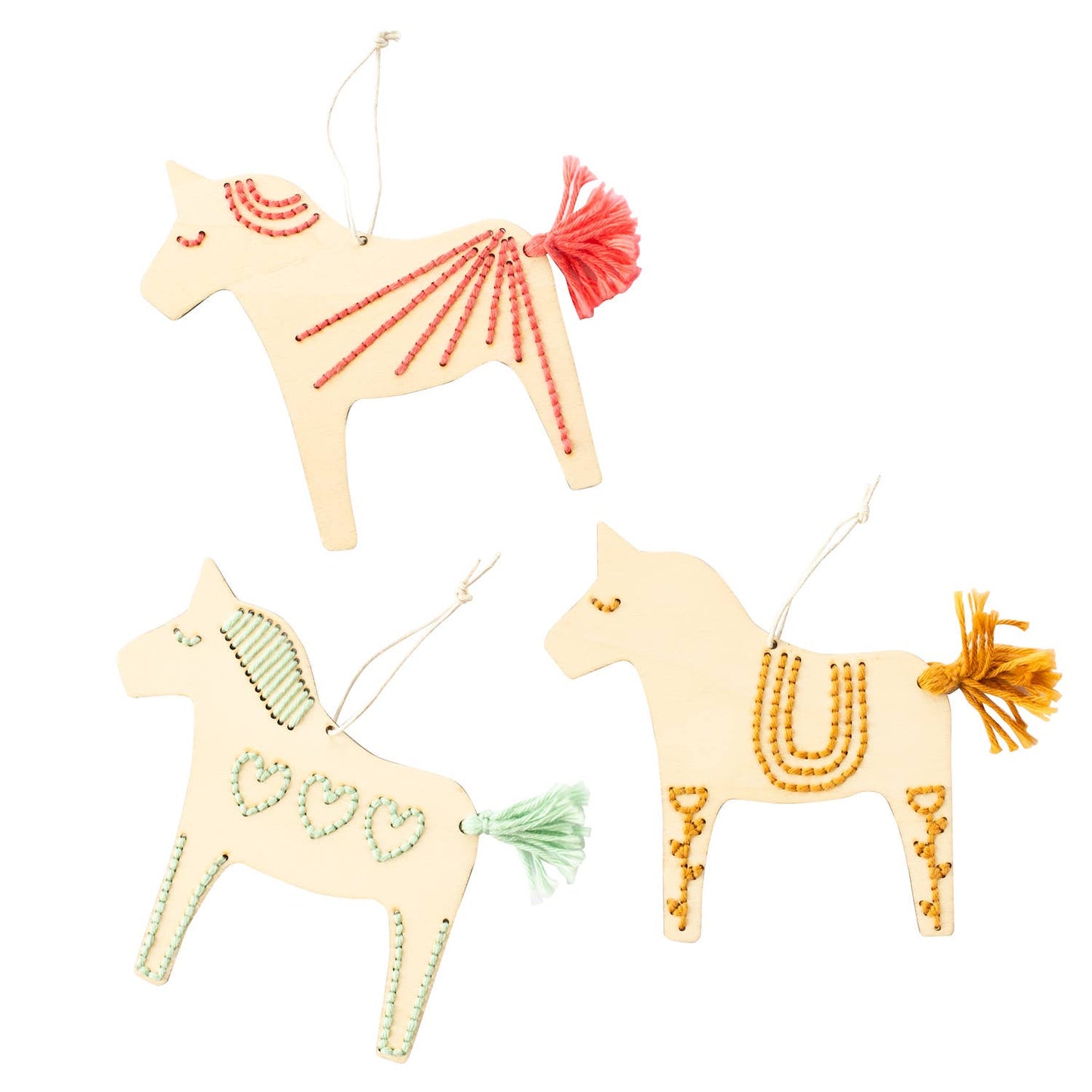 Dala Horses Embroidery Board Kit