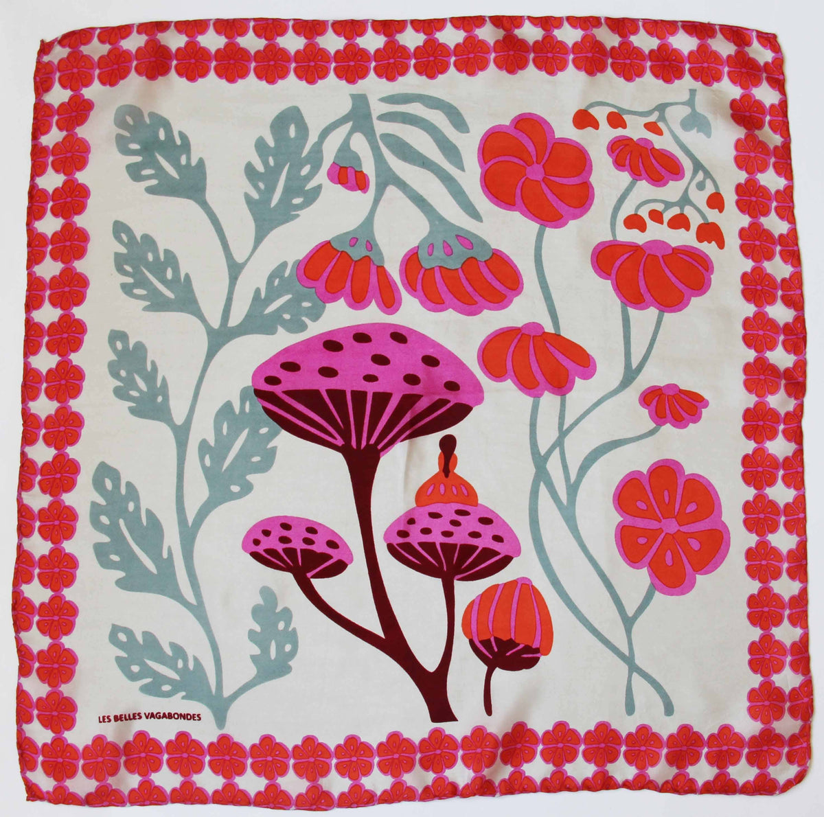 Silk Square Scarf - Alice Orange