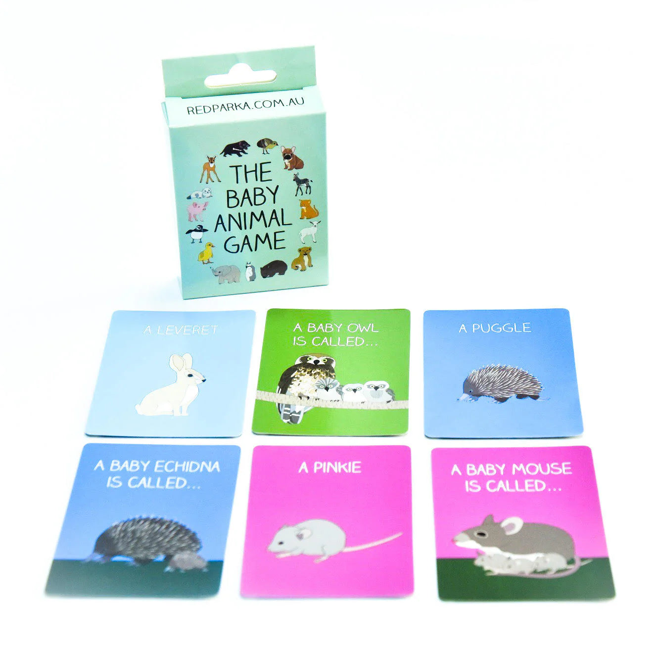 Baby Animals memory card game by Red Parka