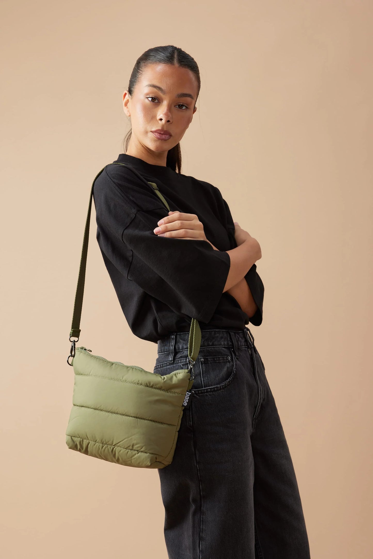 'Stash Base Crossbody' Bag - Khaki