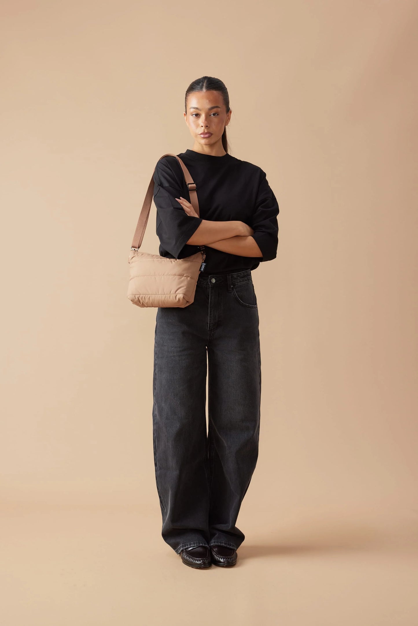 'Stash Base Crossbody' Bag - Hazelnut
