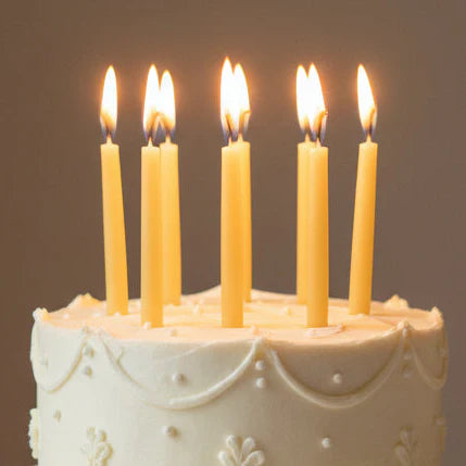 Beeswax Birthday Candle - pack of 10