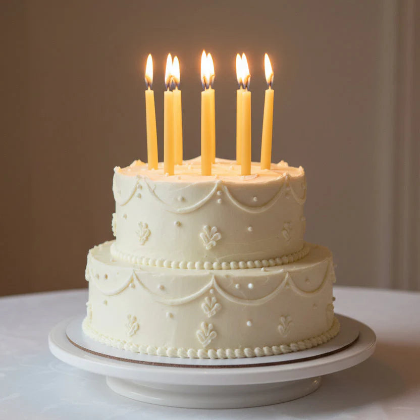 Beeswax Birthday Candle - pack of 10