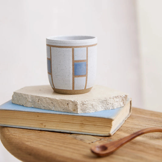 Pink Geometric Handmade Tumbler
