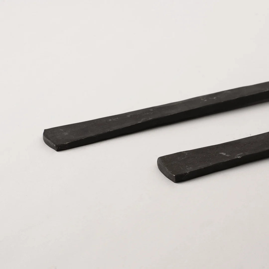 Salad Servers - Burnished Steel