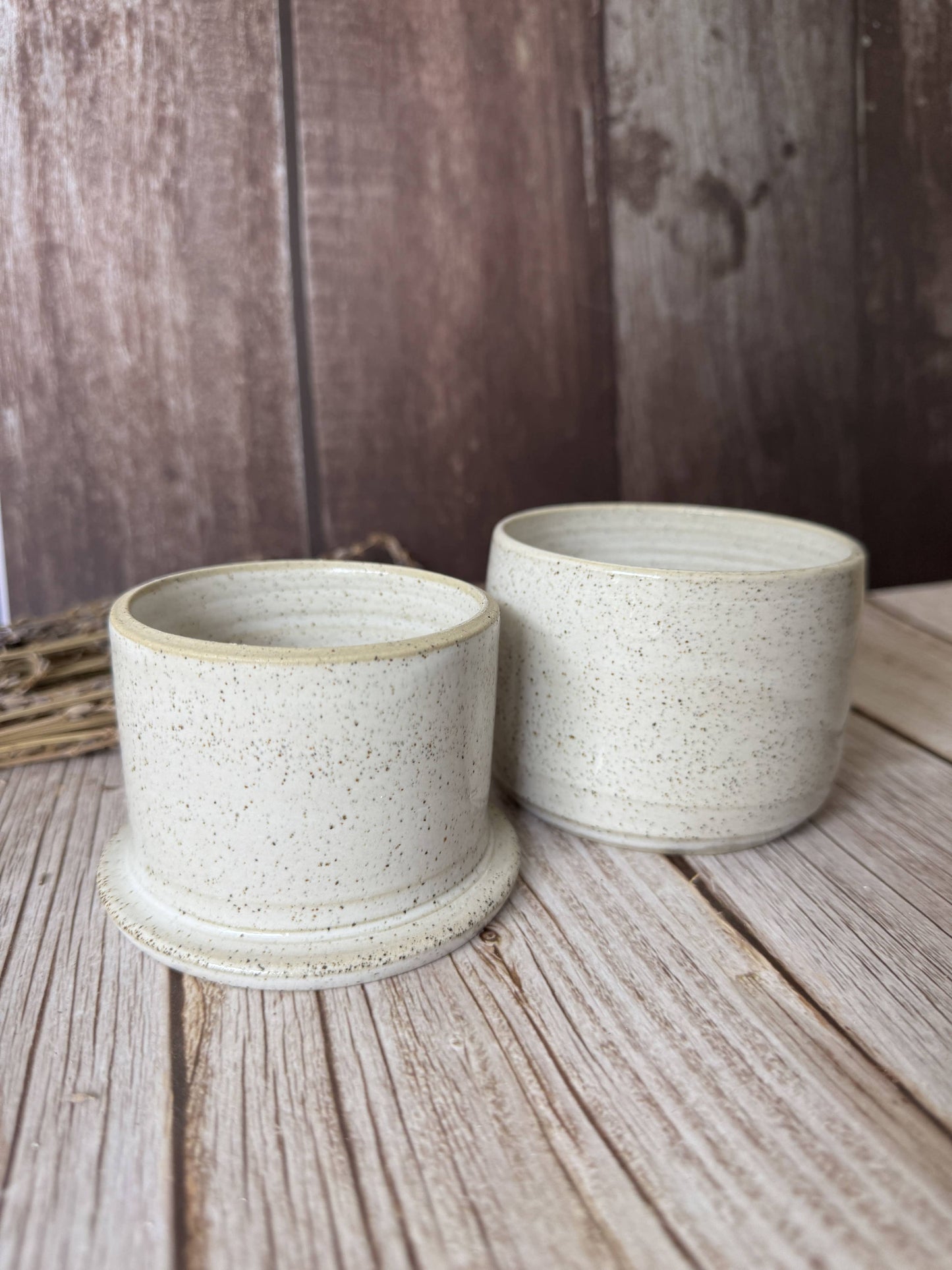 Wolf and Clay Ceramic Butter Bell