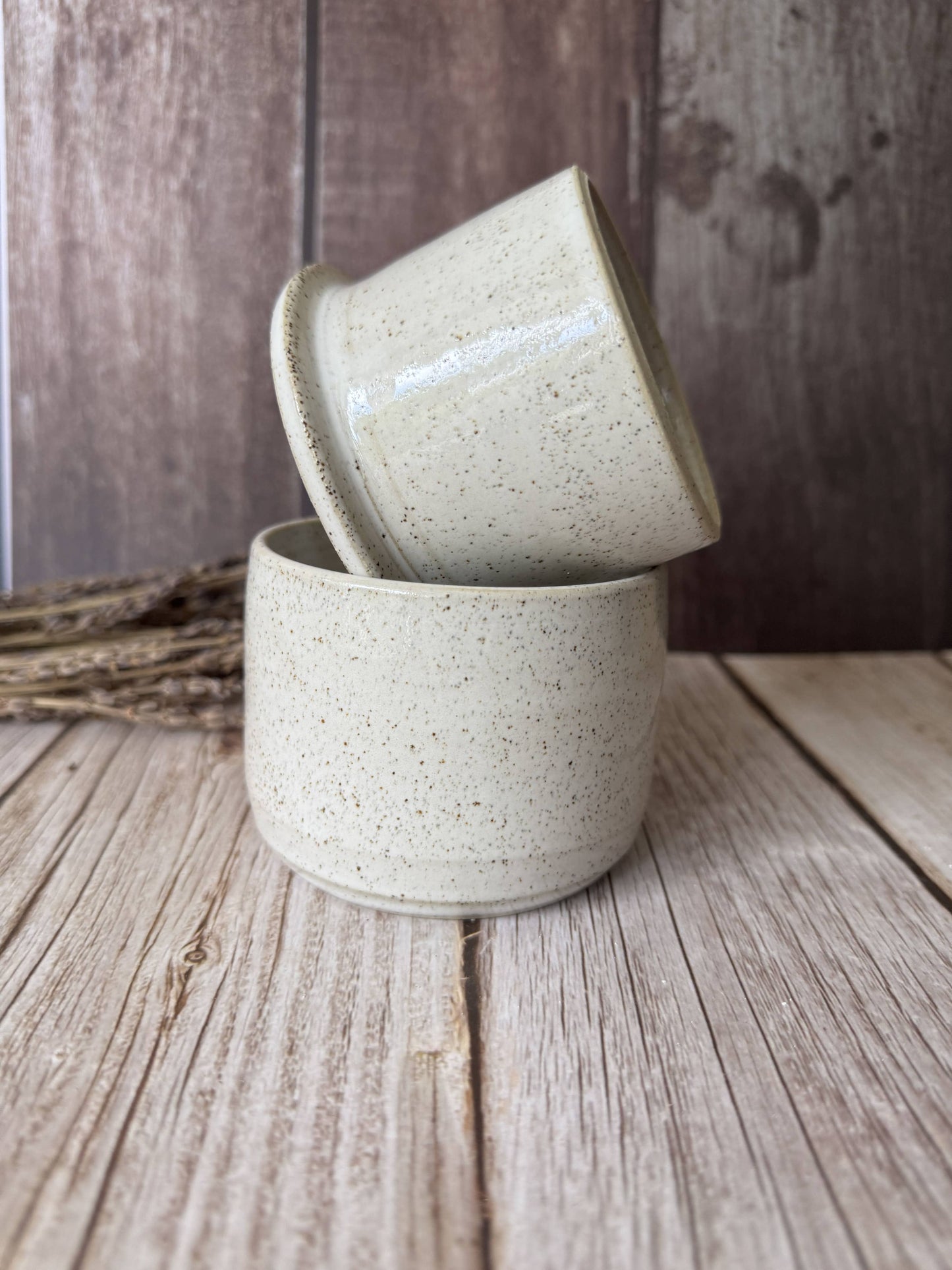 Wolf and Clay Ceramic Butter Bell