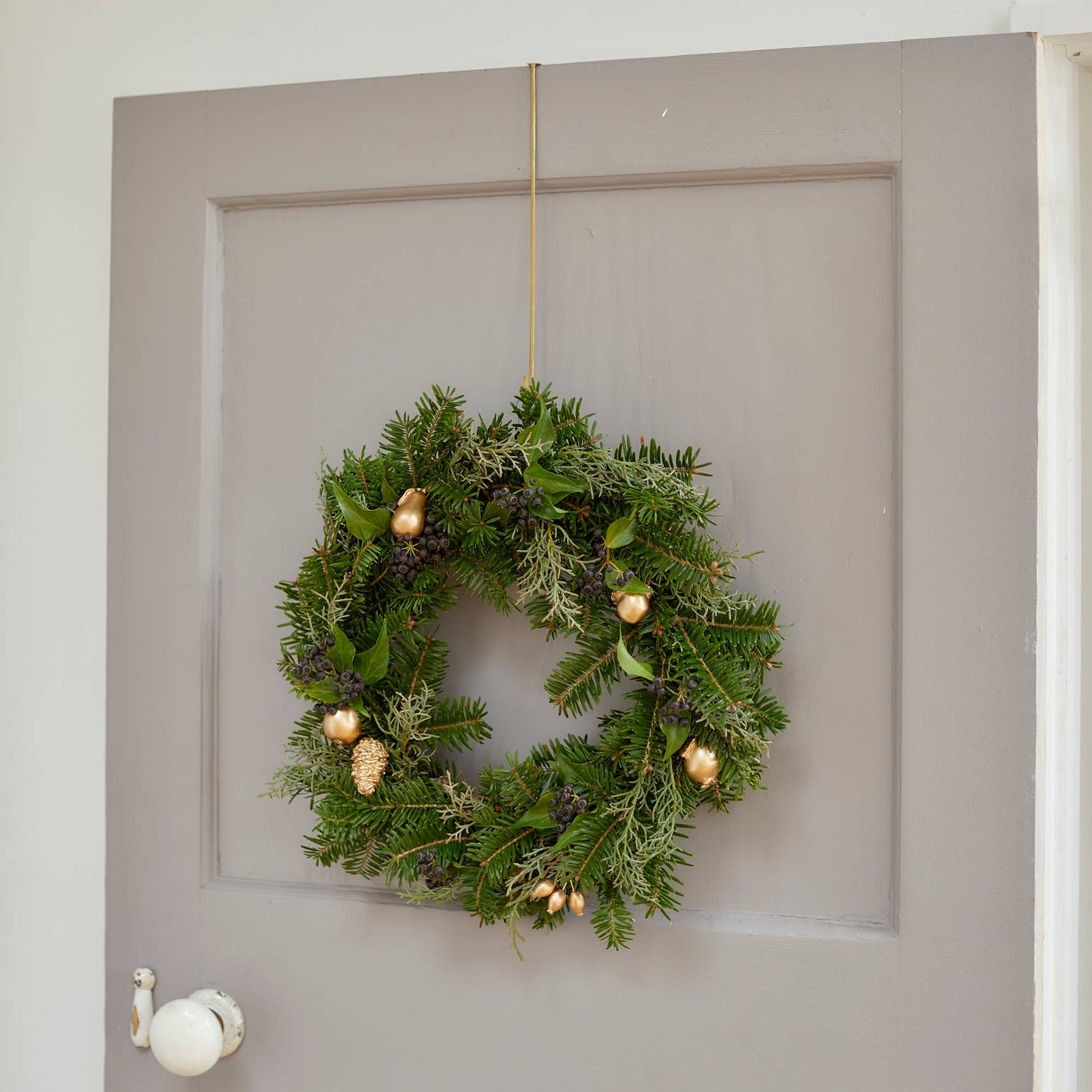 Brass Door Hook – No-Drill Hanger