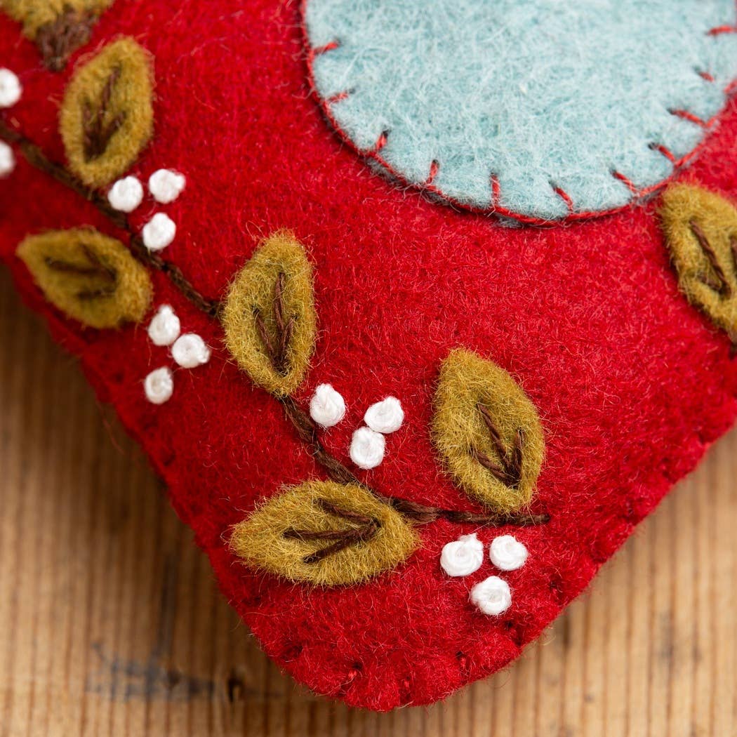 Folk Birdhouse Felt Craft Mini Kit