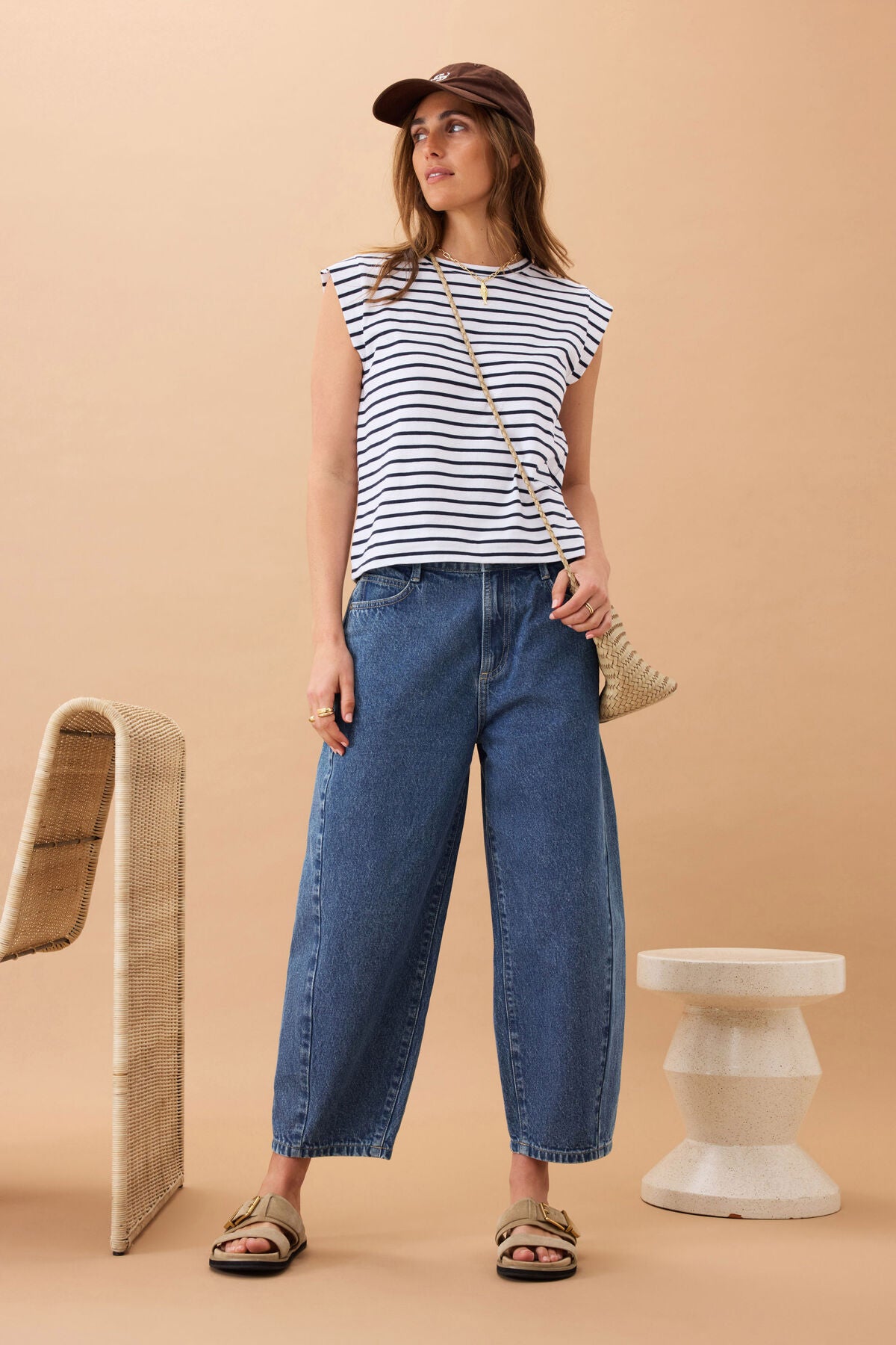 Ceres Life Barrel Jeans - Fresh Indigo