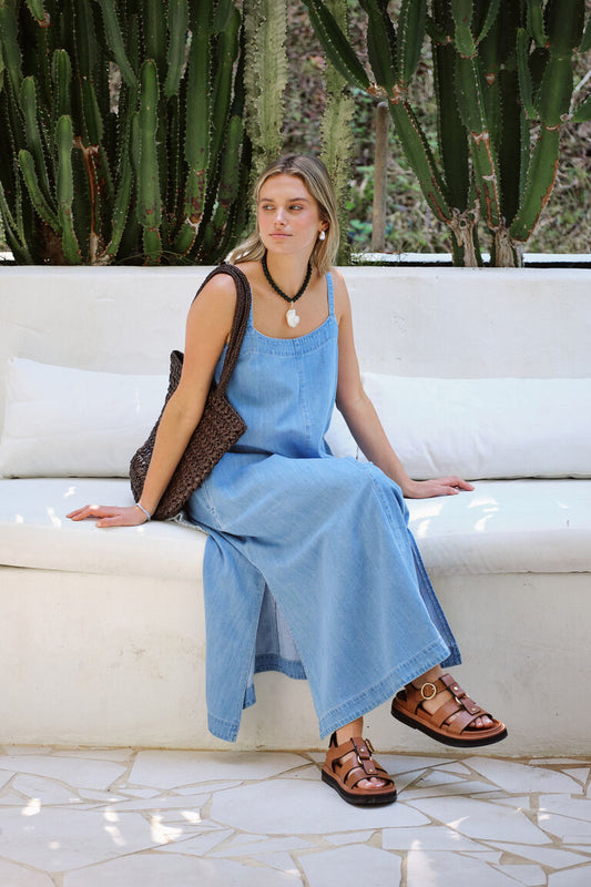 Ceres Life Remy strappy midi dress