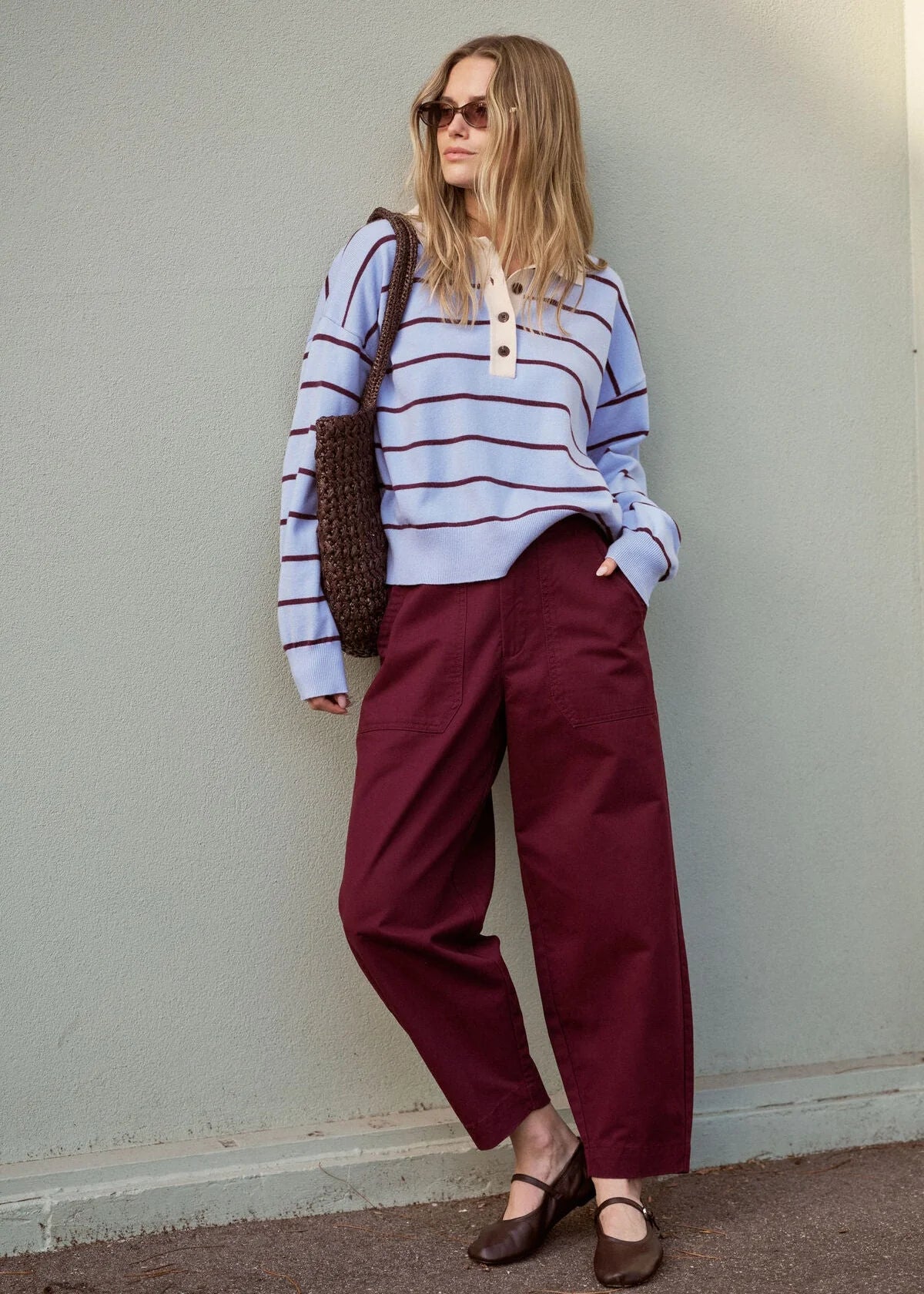 Ceres Life Weekender Pant - Burgundy