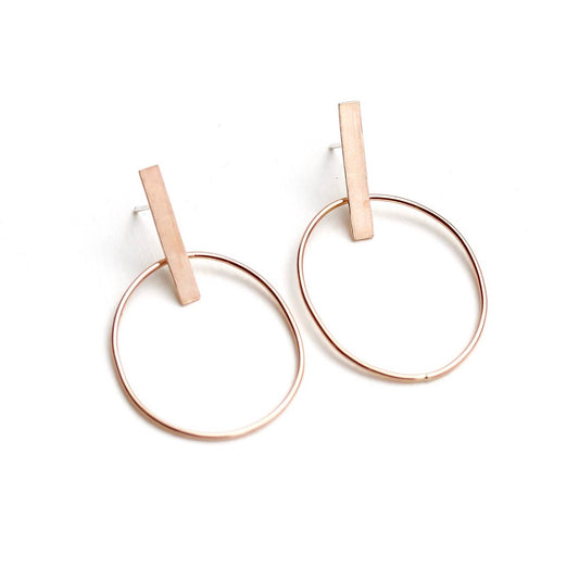 Alana Douvros Bar Loop Earrings