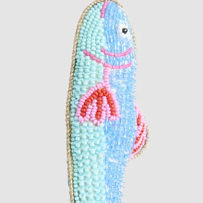 Sequin Fish Decoration - Blue
