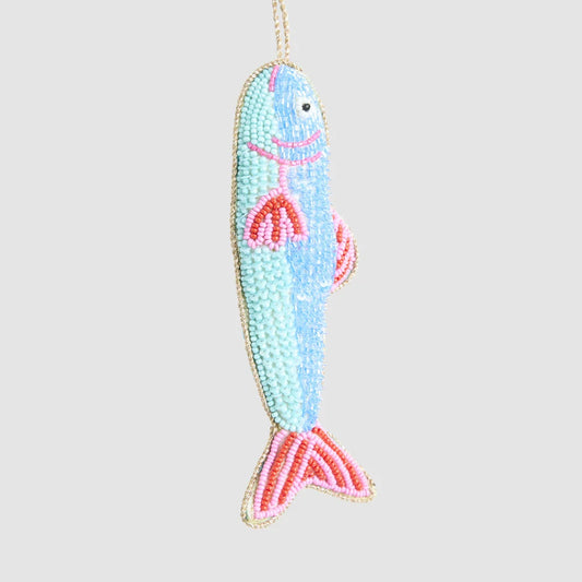Sequin Fish Decoration - Blue