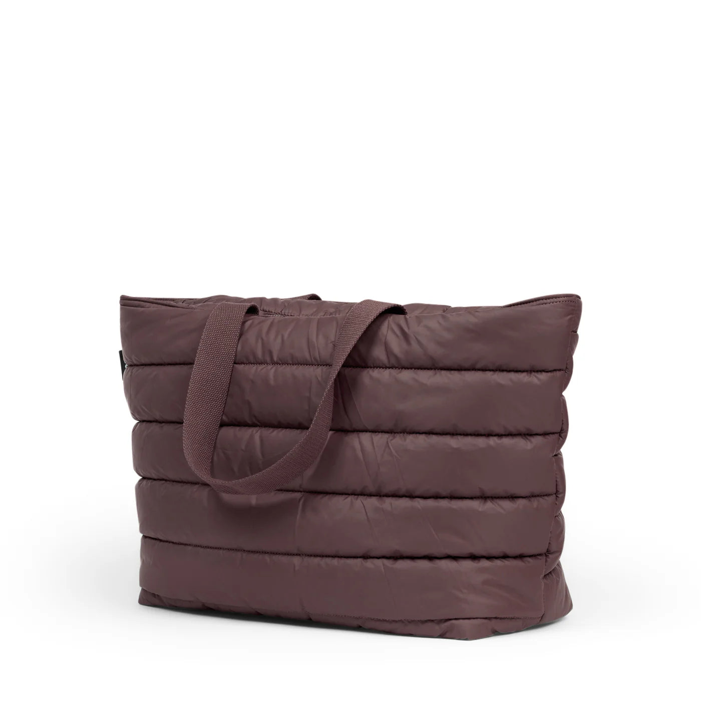 'Take It Base' Puffer Tote - Chocolate