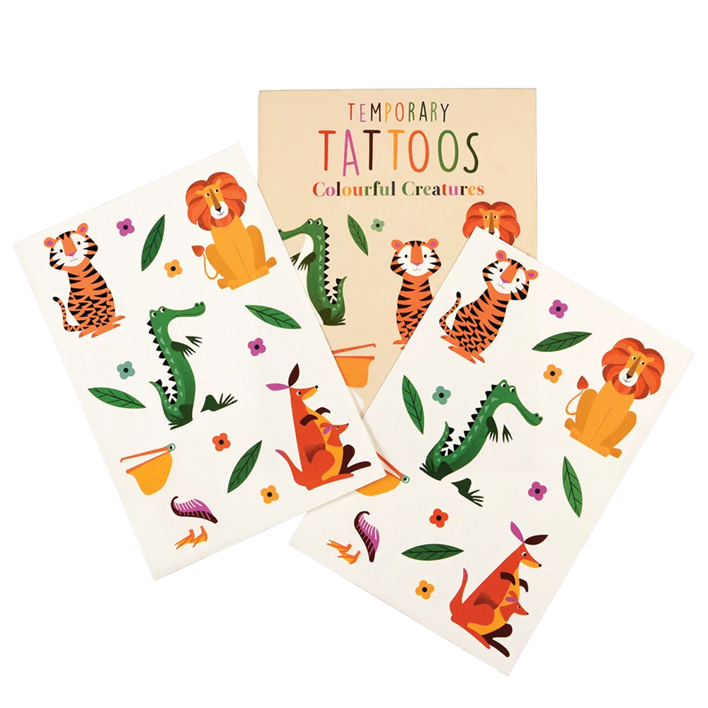 Colourful Creatures! Temporary Tattoos