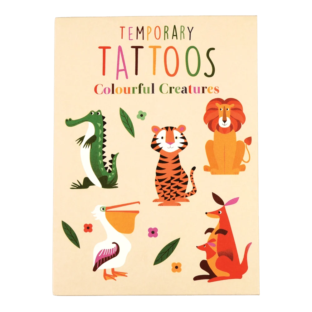 Colourful Creatures! Temporary Tattoos