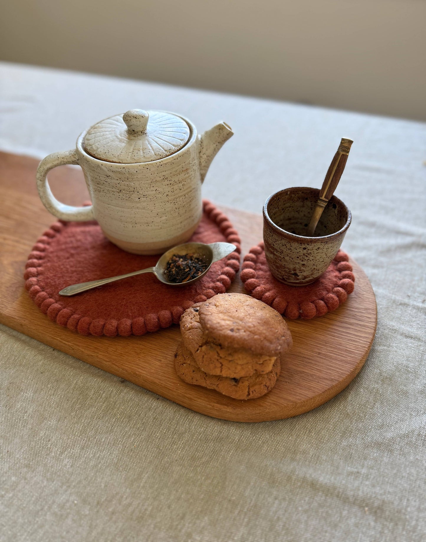 Felt Trivet Set - Spiced Cocoa
