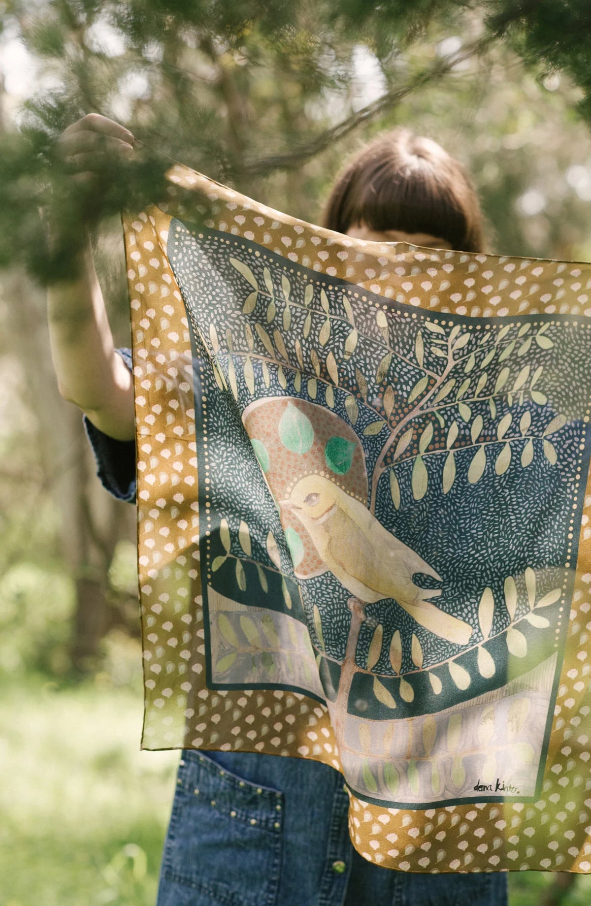 Dana Kinter "Come Away With Me" Silk Scarf