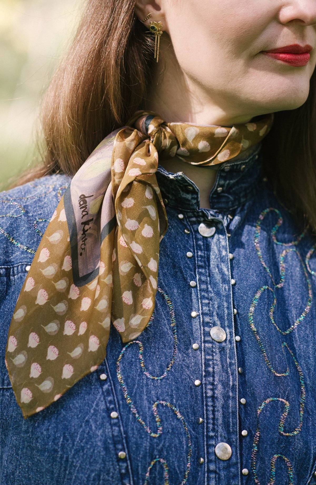 Dana Kinter "Come Away With Me" Silk Scarf