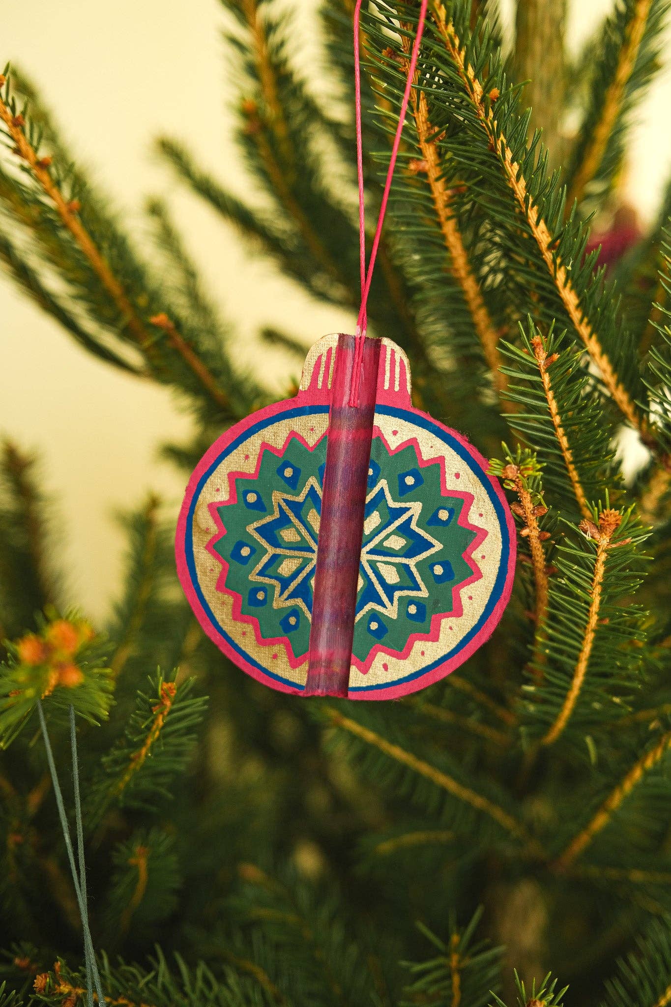 East End Press Pink Bauble Ornament