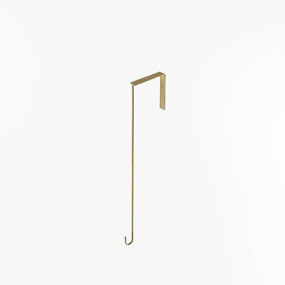Brass Door Hook – No-Drill Hanger