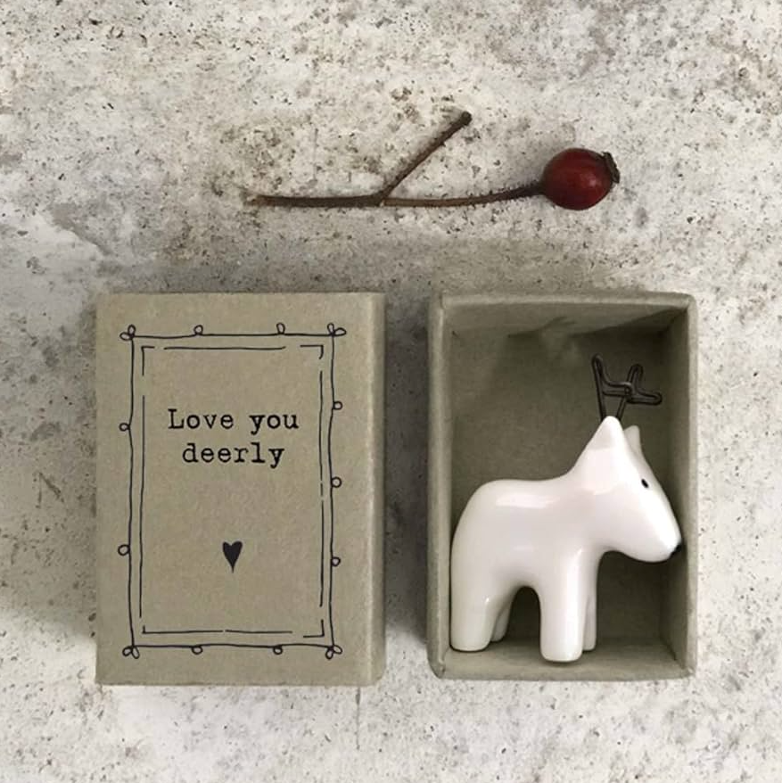 East of India Matchbox Memento - Love you deerly