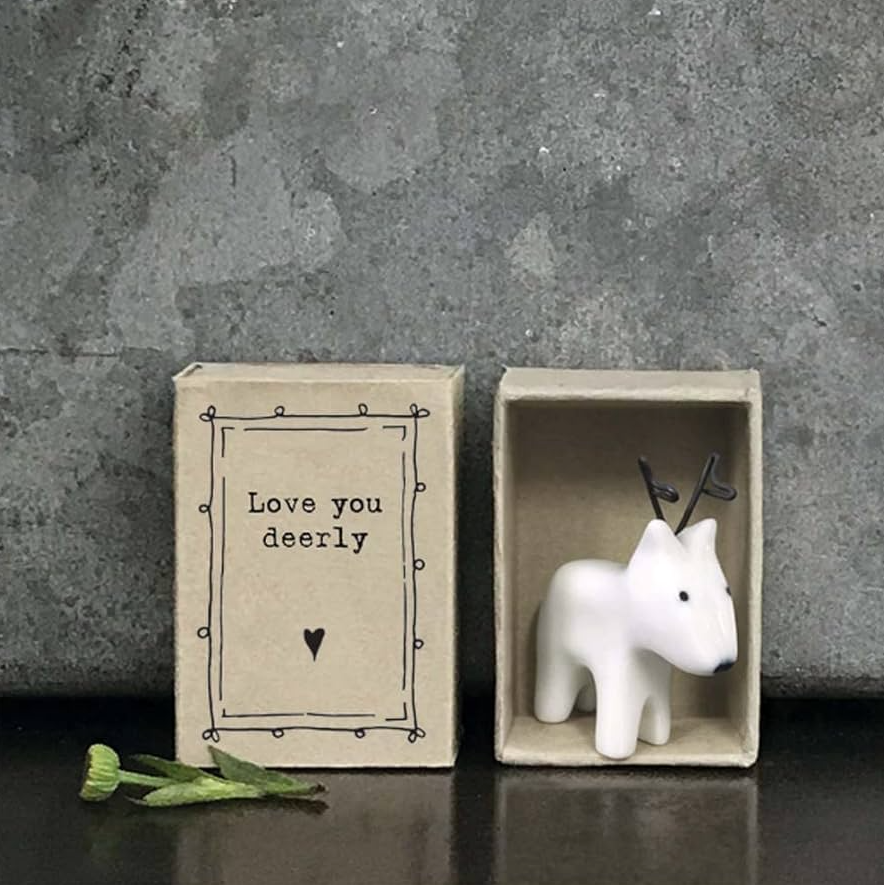 East of India Matchbox Memento - Love you deerly