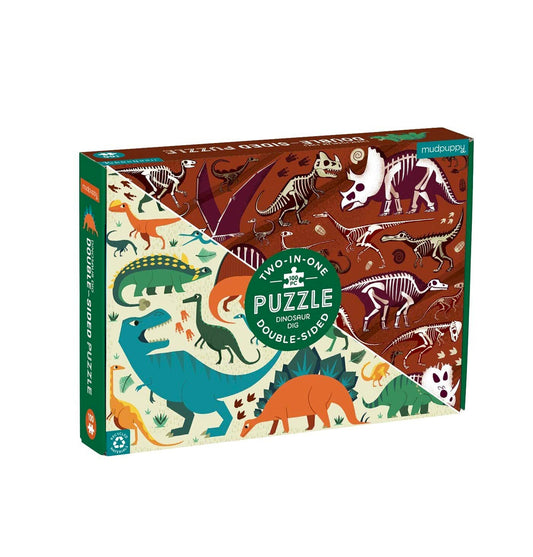 Mudpuppy - Dinosaur Dig Double Sided Puzzle
