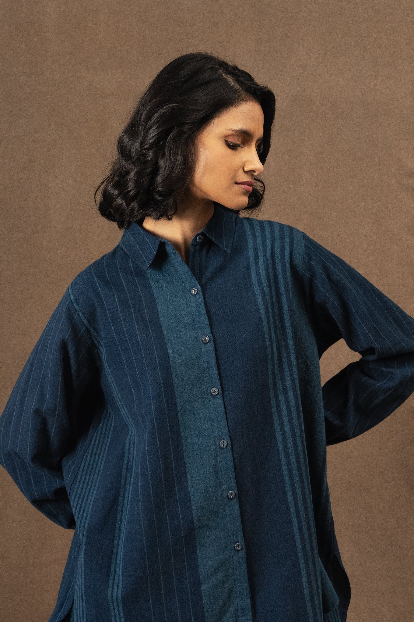 DVE Deveshi Shirt - Indigo Stripe