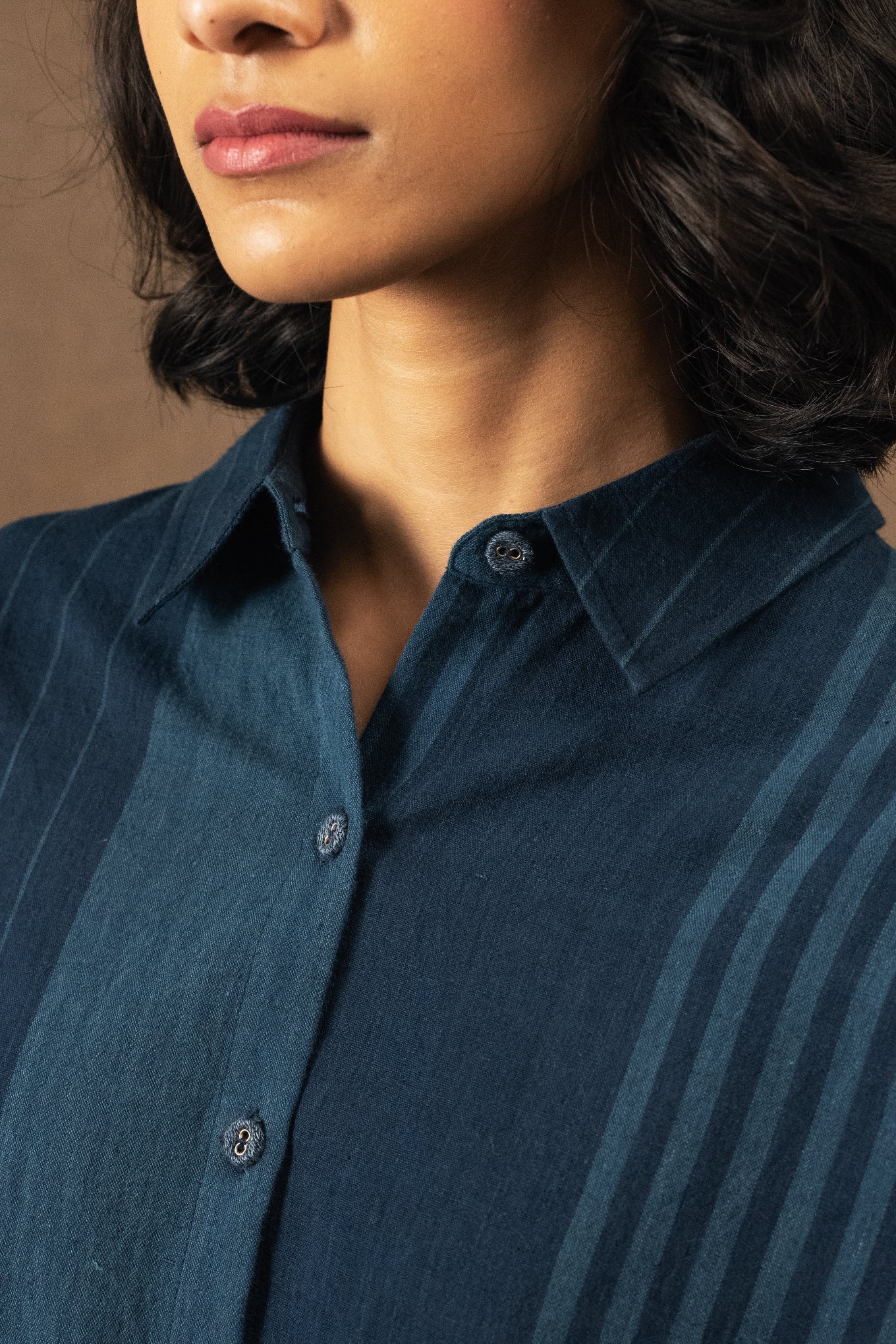 DVE Deveshi Shirt - Indigo Stripe