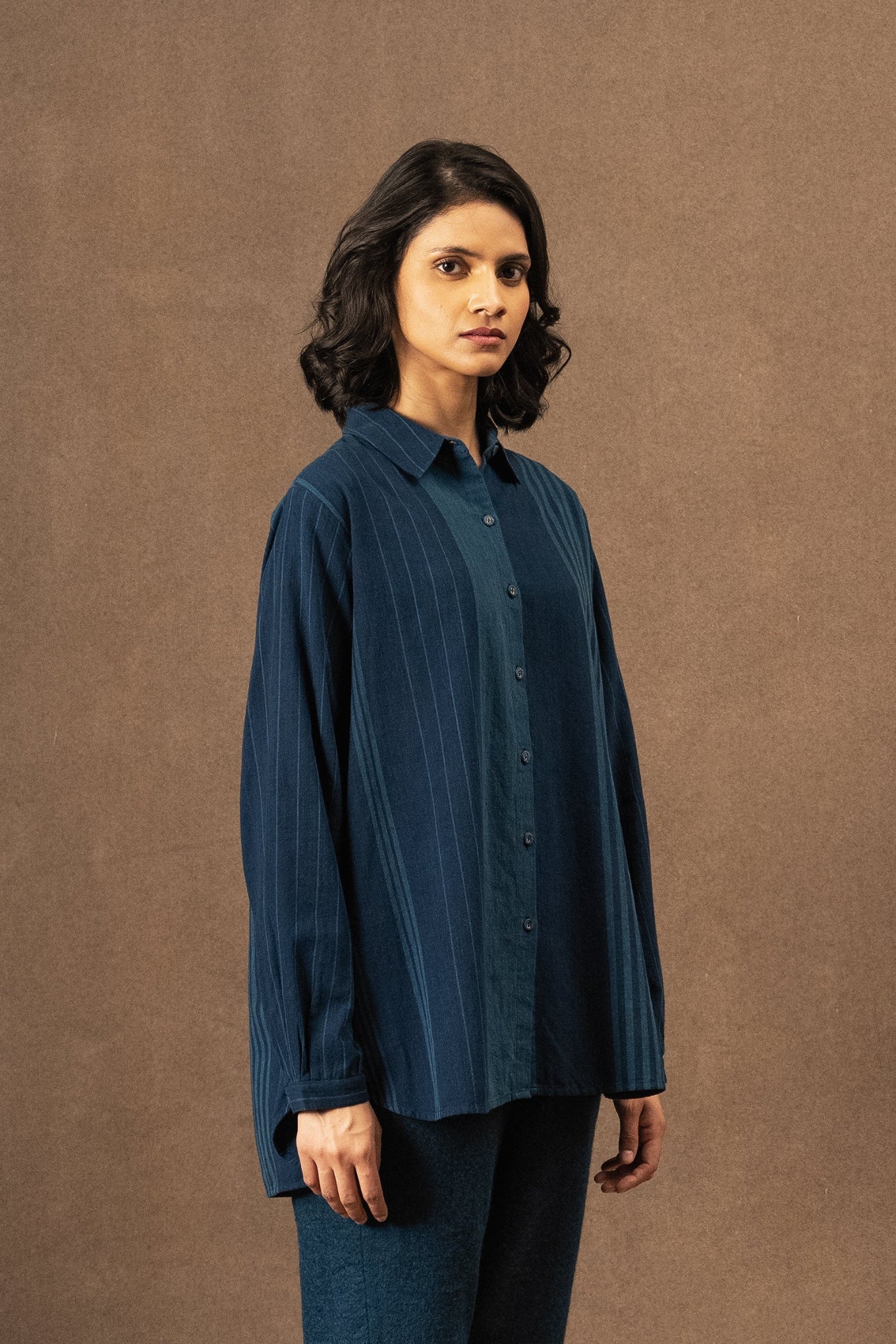 DVE Deveshi Shirt - Indigo Stripe