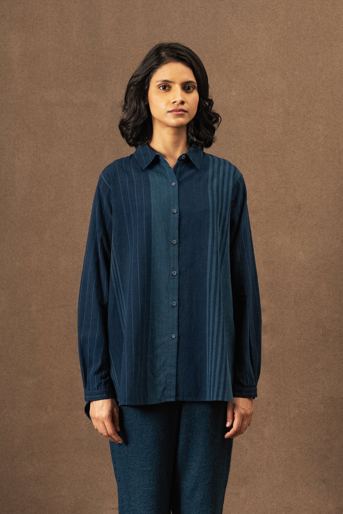 DVE Deveshi Shirt - Indigo Stripe