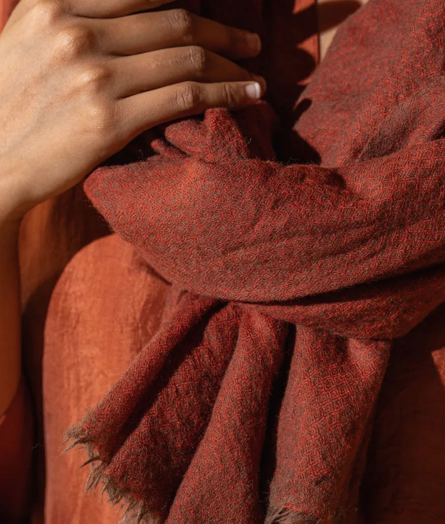 DVE Wool Scarf - Rust
