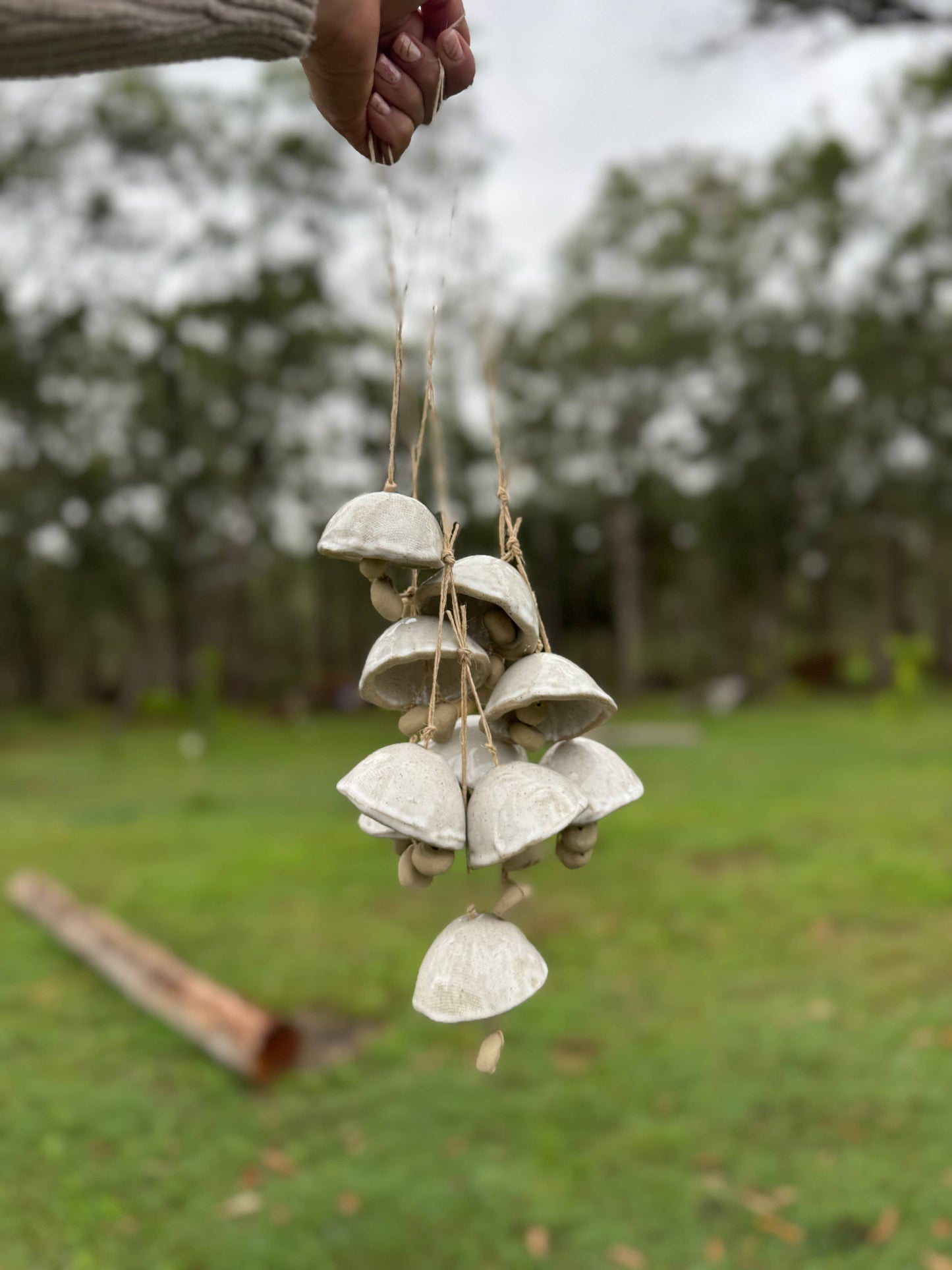 Ceramic Mushroom Bells: 1 Bell