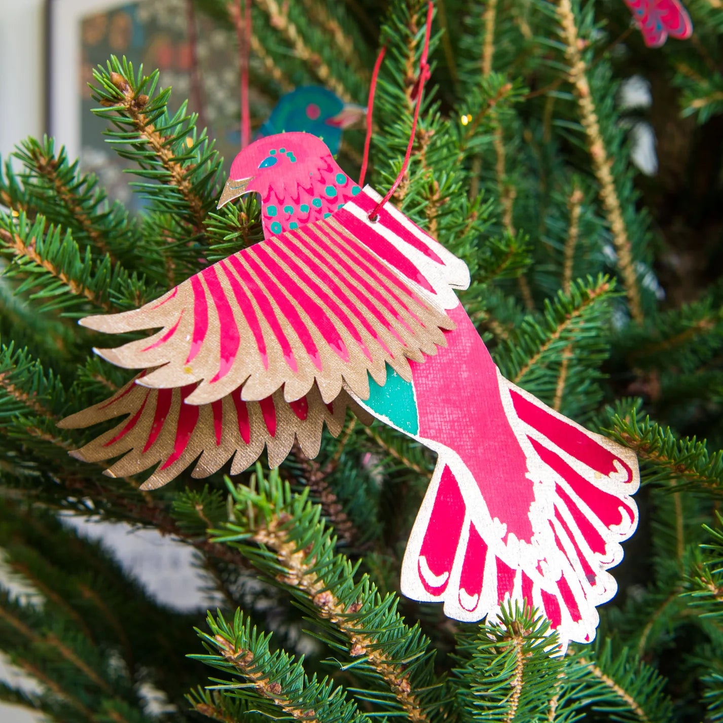 East End Press Party Birds Paper Ornament